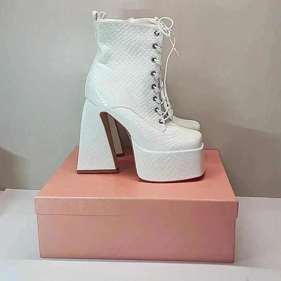 Accloris platform boots size 8 new with box - Picture 9 of 10